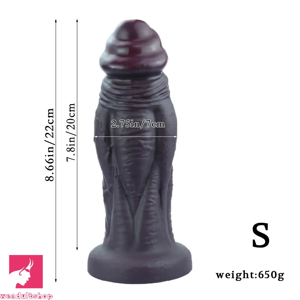 8.66in 10.23in 11.9in Real Feeling Silicone Soft Big Dildo For Handsfree Play