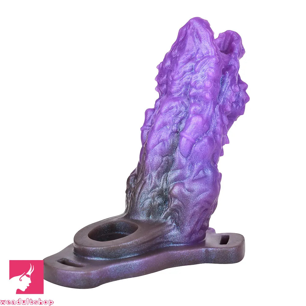 5.62in Dragon Beast Creature Odd Hollow Dildo Sleeve With Penis Ring