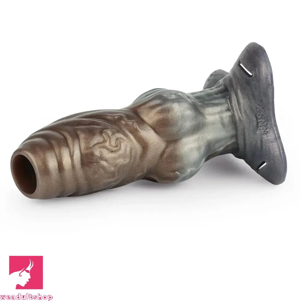 6.85in Monster Knot Strap on Hollow Silicone Dildo Sleeve For Adult Love