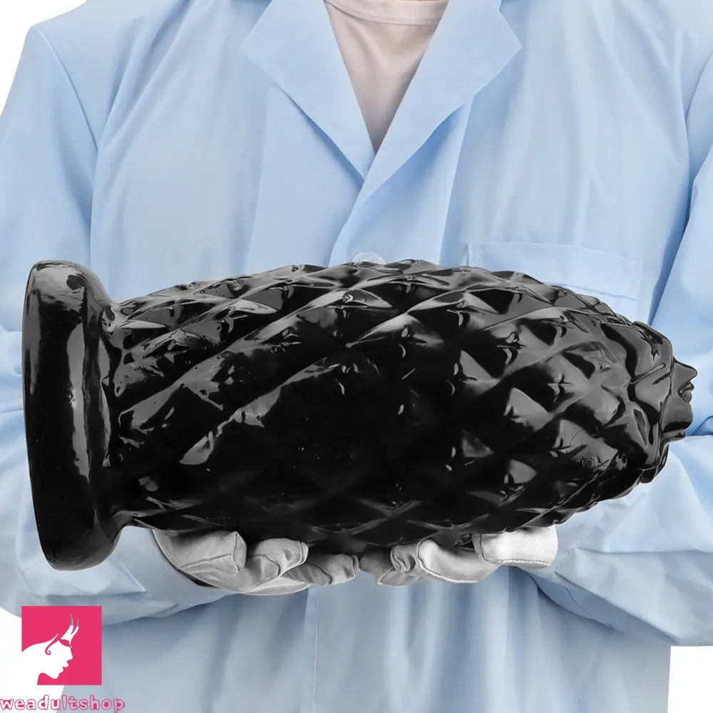 8.26in 10.03in 11.81in Black Big Pineapple Penis PVC Thick Anal Cock Dildo
