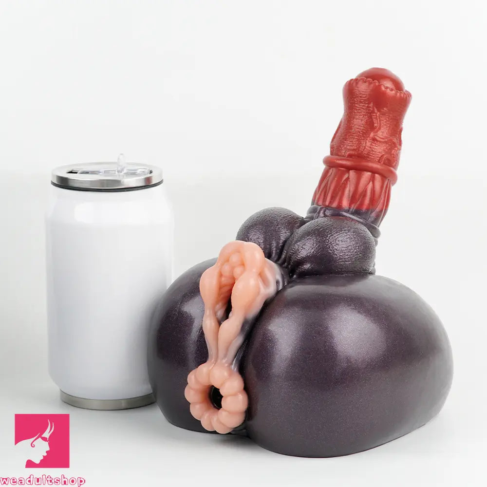 7.67in Silicone Odd Horse Dildo Masturbator Heavy Duty Suction Cup