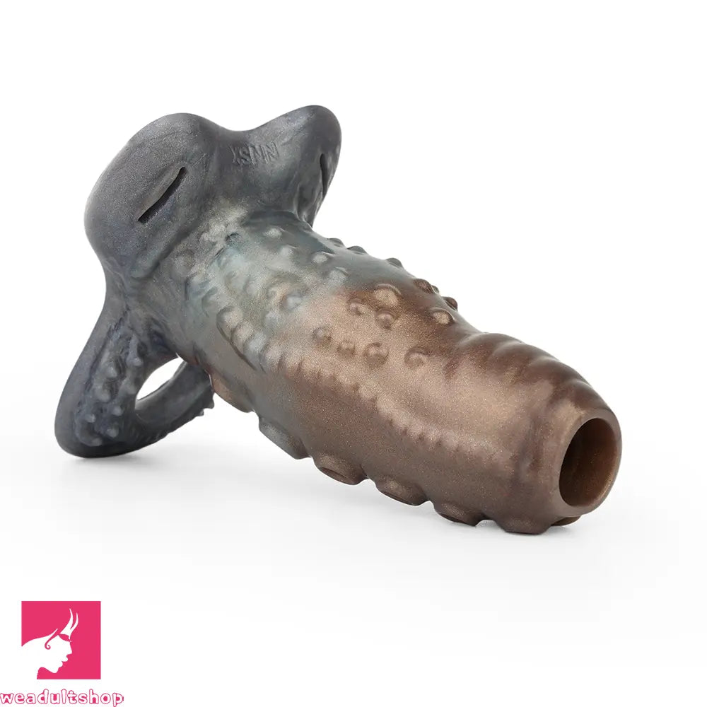4.02in 4.76in 6.06in 6.69in Tentacle Strap on Hollow Penis Sleeve Dildo