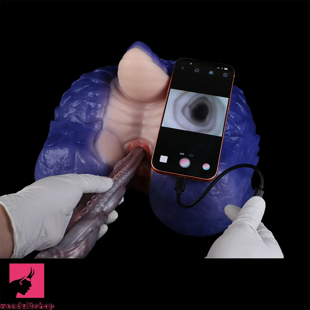 25in Tentacle Huge Long HD Camera Dildo Silicone Adult Toy Anal Stimulation