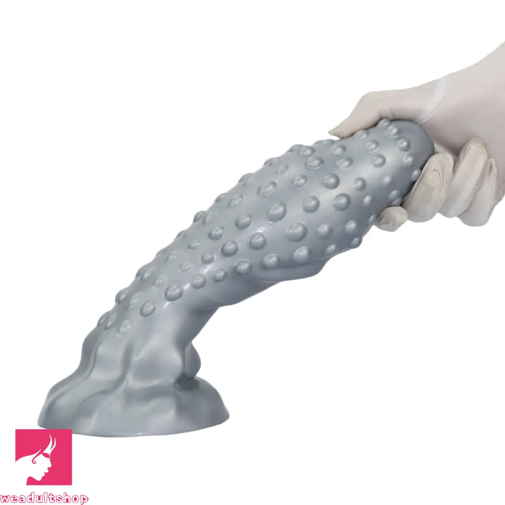 6.29in 8.66in 11.02in Spiked Stripe Silicone Butt Plug Odd Dildo Vagina Dilator