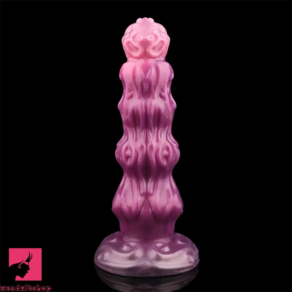 9.68in Inflatable Silicone Soft Big Fantasy Odd Dildo Penis Sex Simulator