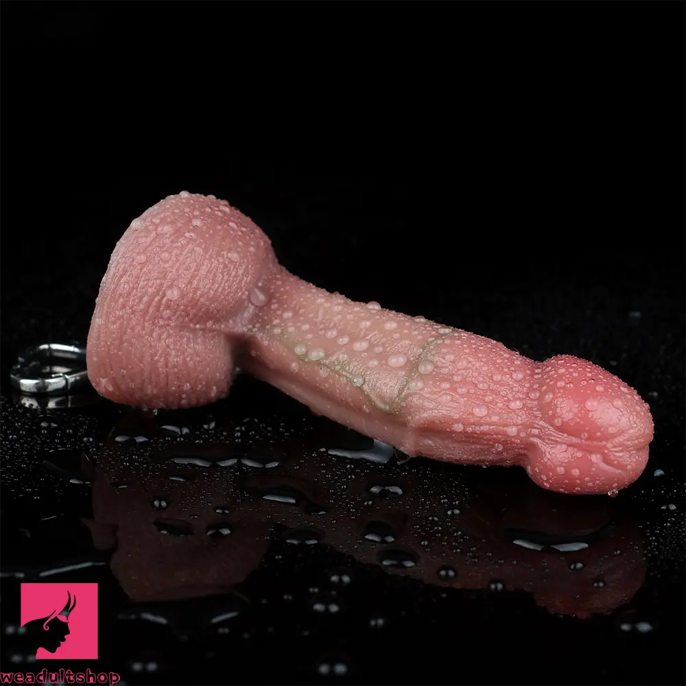 4.7in Silicone Soft Small Cock Dildo For Key Chain For Cock Clit Expansion