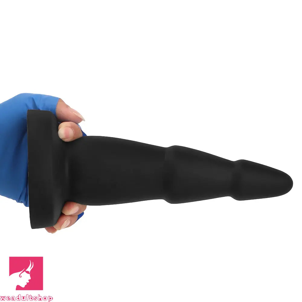 6.49in 8.07in 9.05in Liquid Silicone Soft Anal Dilator Trainer Cock Dildo