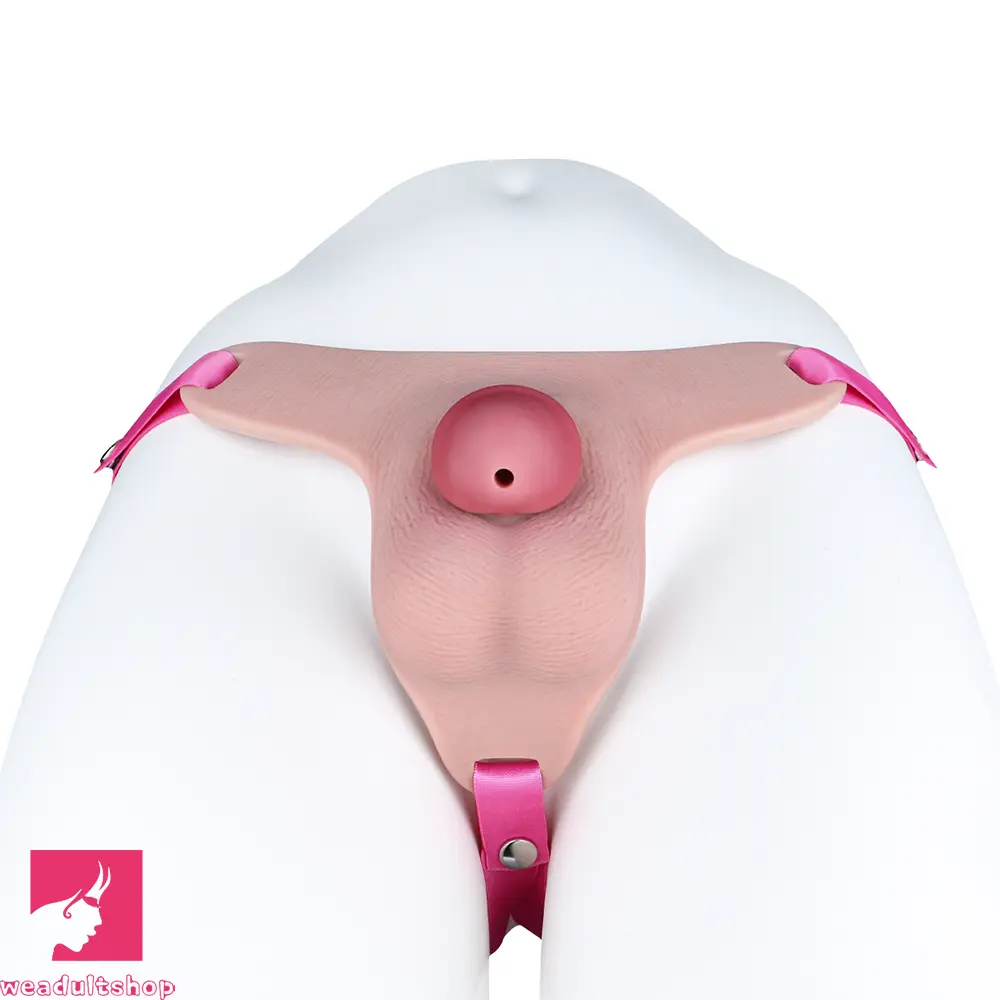 3.34in Real Hollow Chastity Cage Dildo For Prostate Hands-free Using Sex
