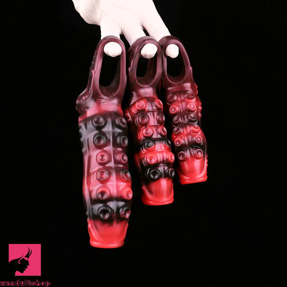 4.96in 5.51in 6.69in Tentacle Animal Soft Dildo Sleeve Cock Sex Extender