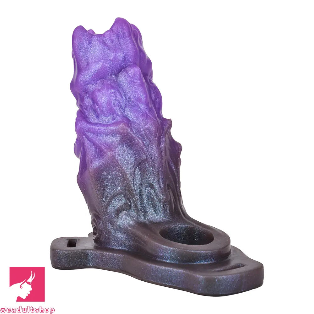 5.39in Scary Dragon Beast Creature Hollow Dildo Sleeve With Cock Ring