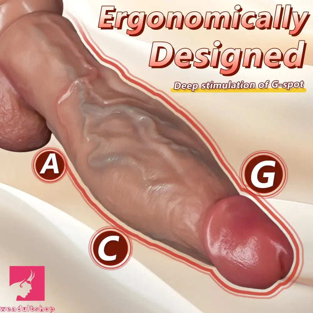 8.07in 9.44in 11.02in Strap on Lifelike Dildo Manual Penis Male Cock Toy