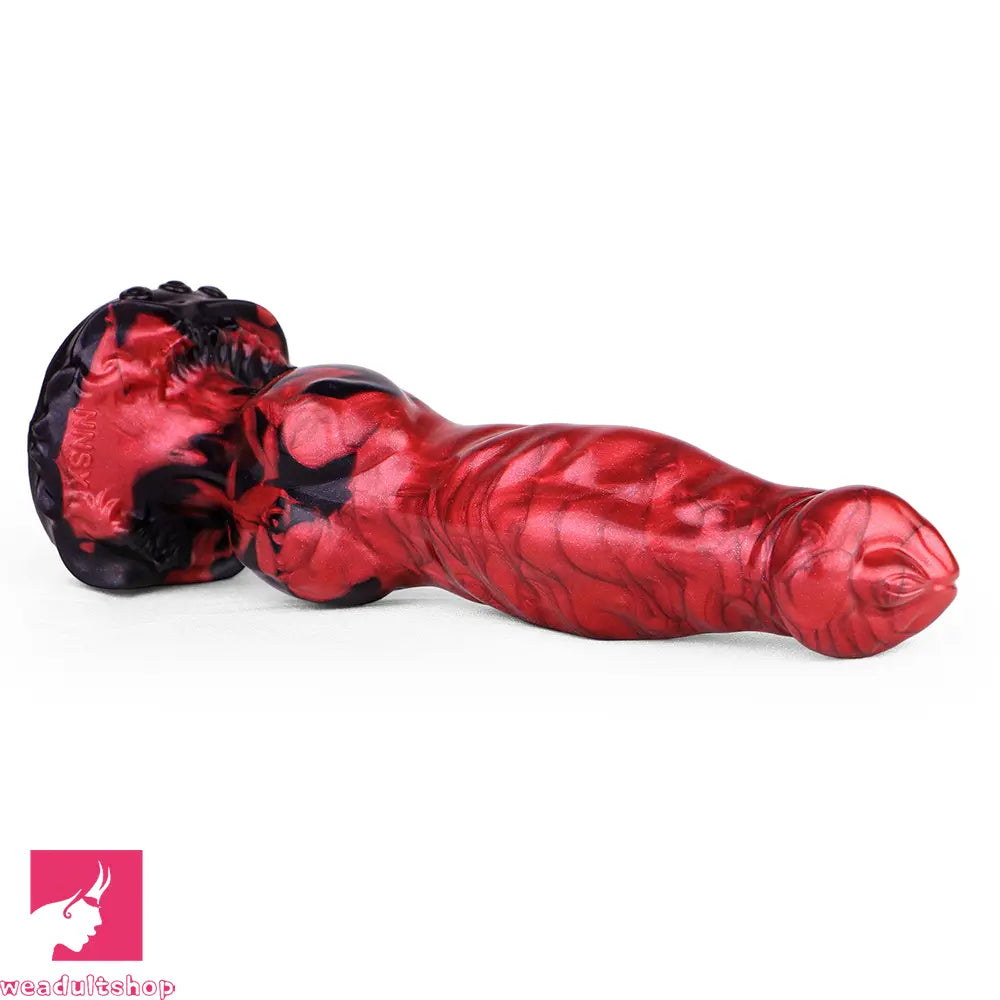 8.46in Knotted Silicone Big Animal Monster Odd Dildo Orgasm Cock