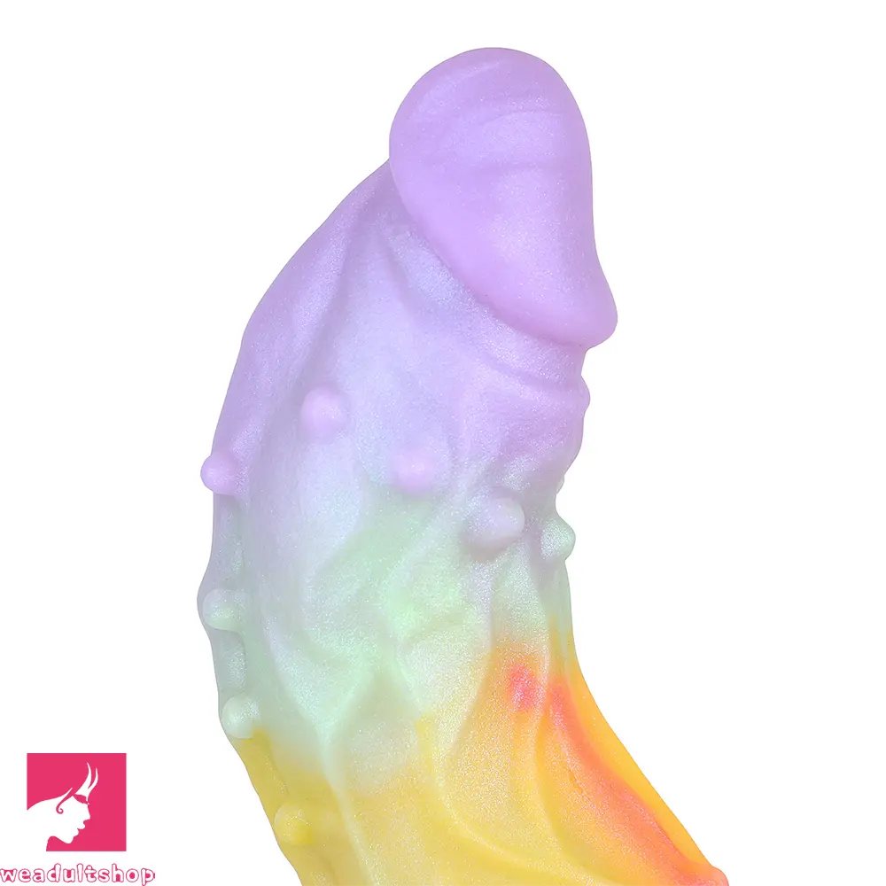 9.37in Spiked Odd Monster Strap on Dildo Silicone Soft Hollow Cock Dildo
