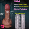 7.5in 8.6in 9.8in 13in Huge Soft Realistic Veins Double Layer Prostate Dildo