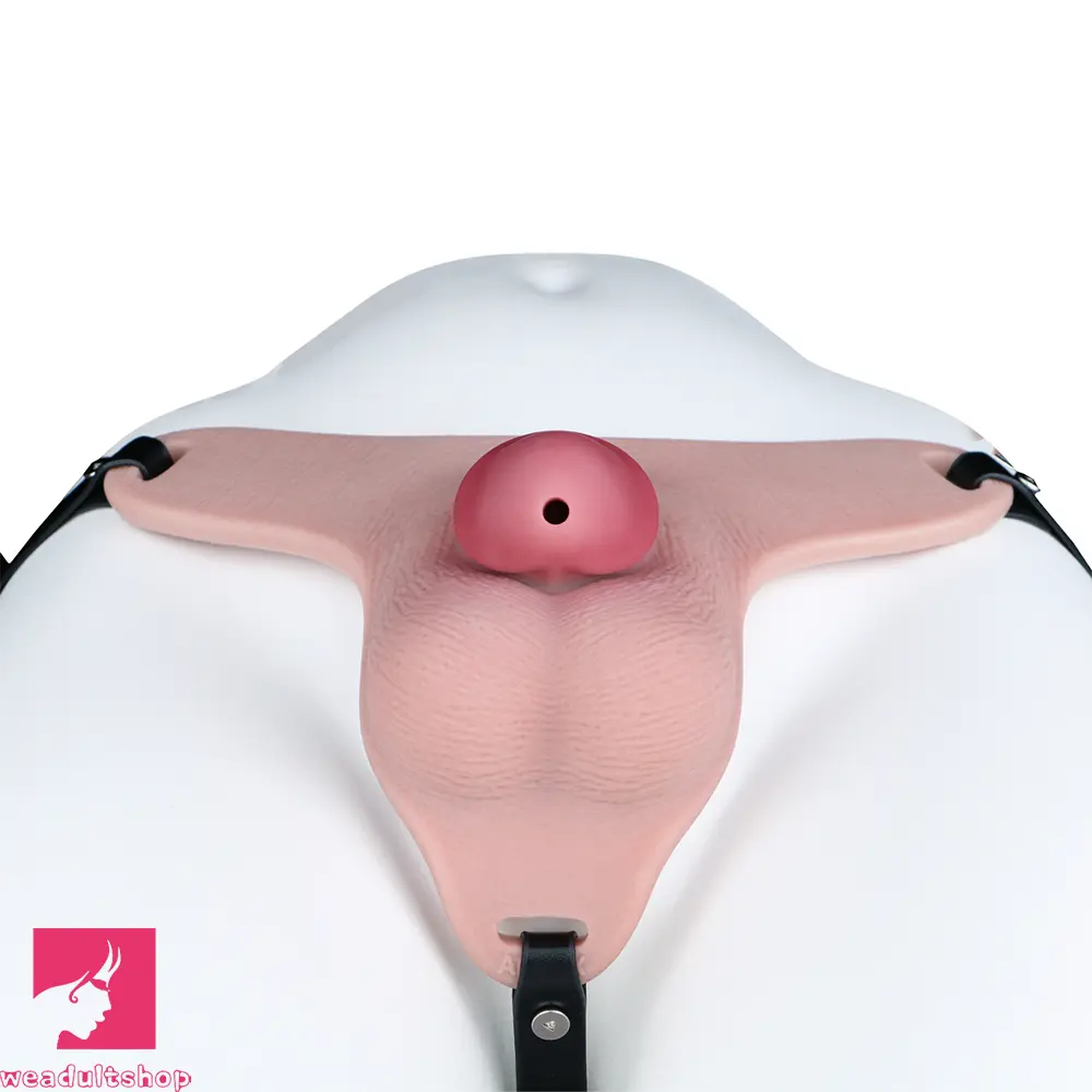 3.34in Real Hollow Chastity Cage Dildo For Prostate Hands-free Using Sex