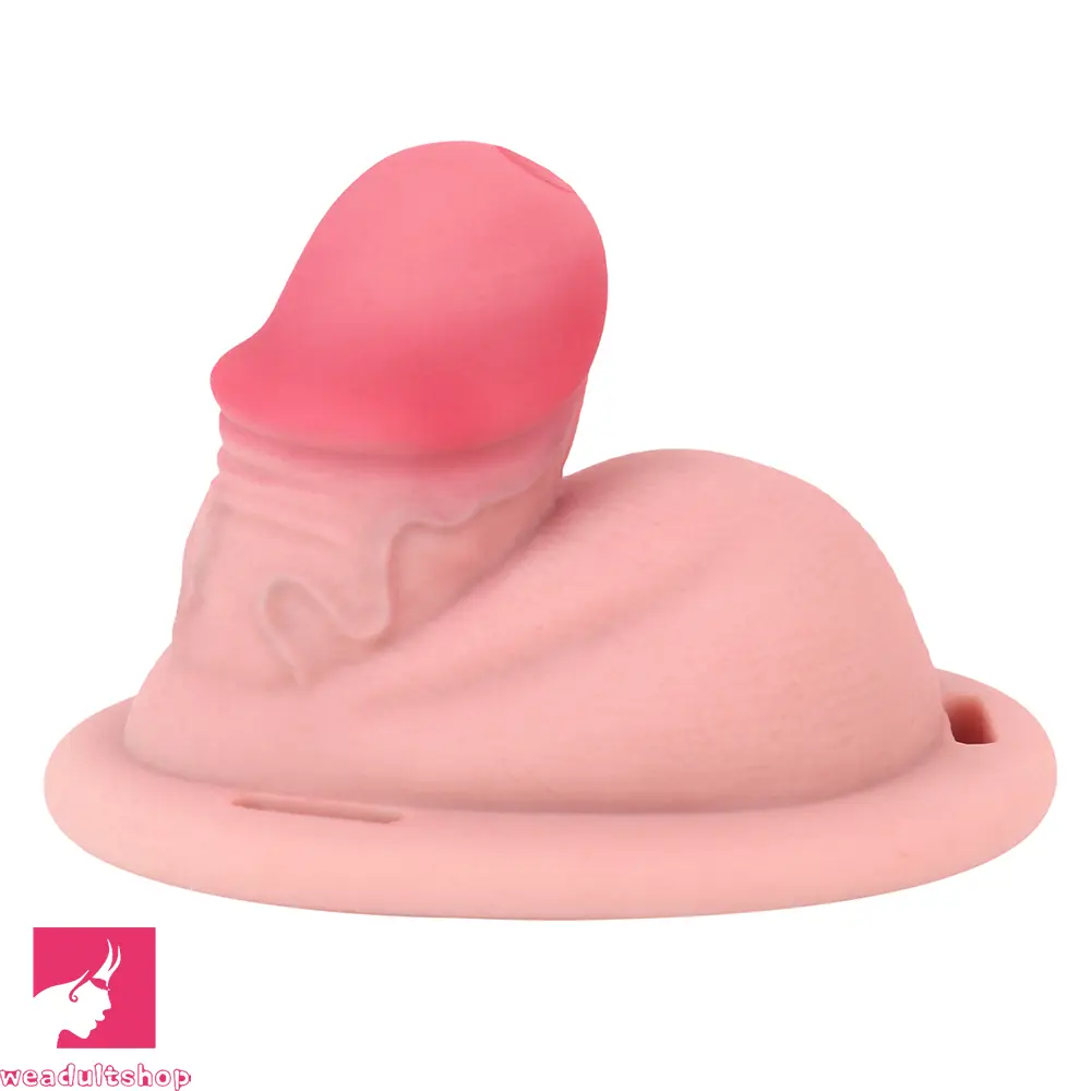 3.34in Real Hollow Chastity Cage Dildo Couple Sex Love Masturbator
