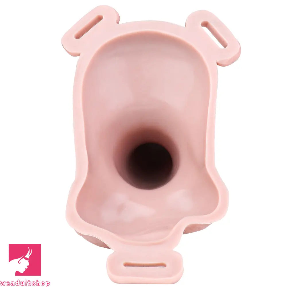 7.28in Lifelike Strap on Penis Extender Cock Sleeve Dildo For Vaginal Clit