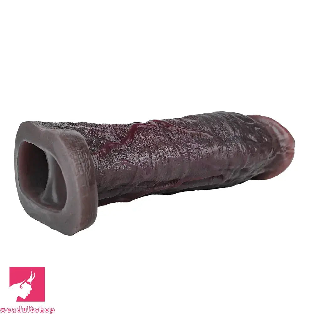 9.06in Elastic Penis Ring Dildo Sleeve For Male Couples Durable Sheath