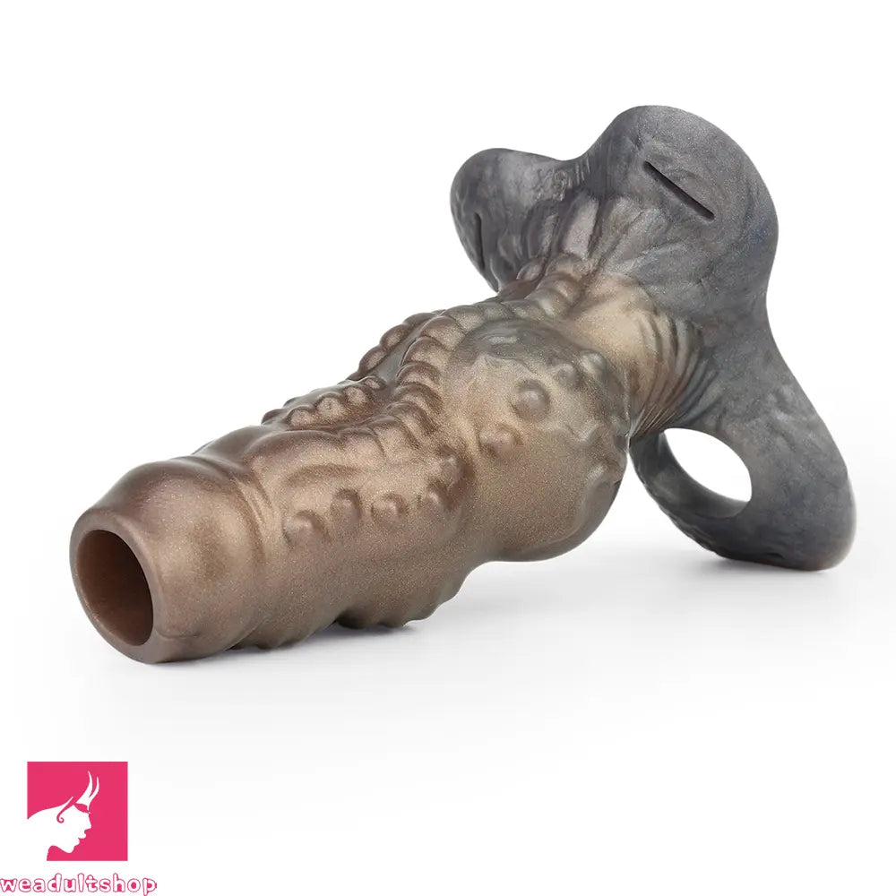 6.69in Tentacle Silicone Monster Hollow Strap on Dildo Sleeve For Cock
