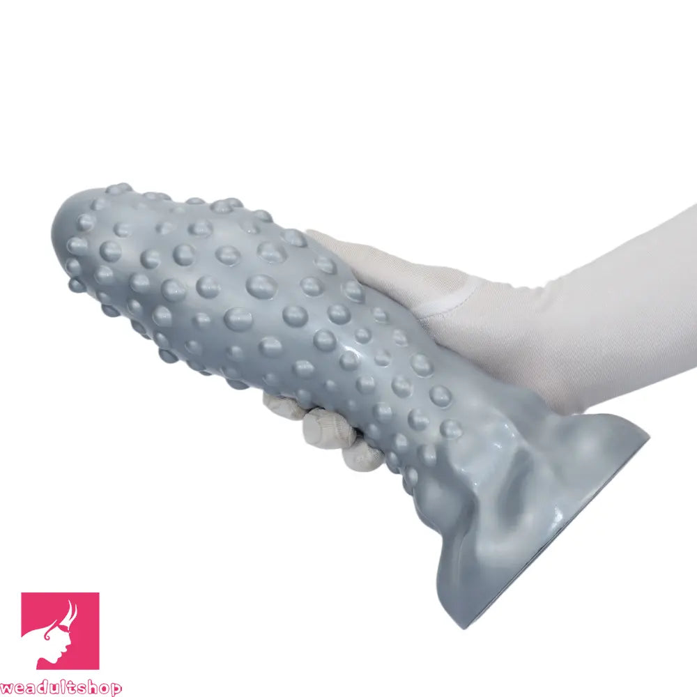 6.29in 8.66in 11.02in Spiked Stripe Silicone Butt Plug Odd Dildo Vagina Dilator