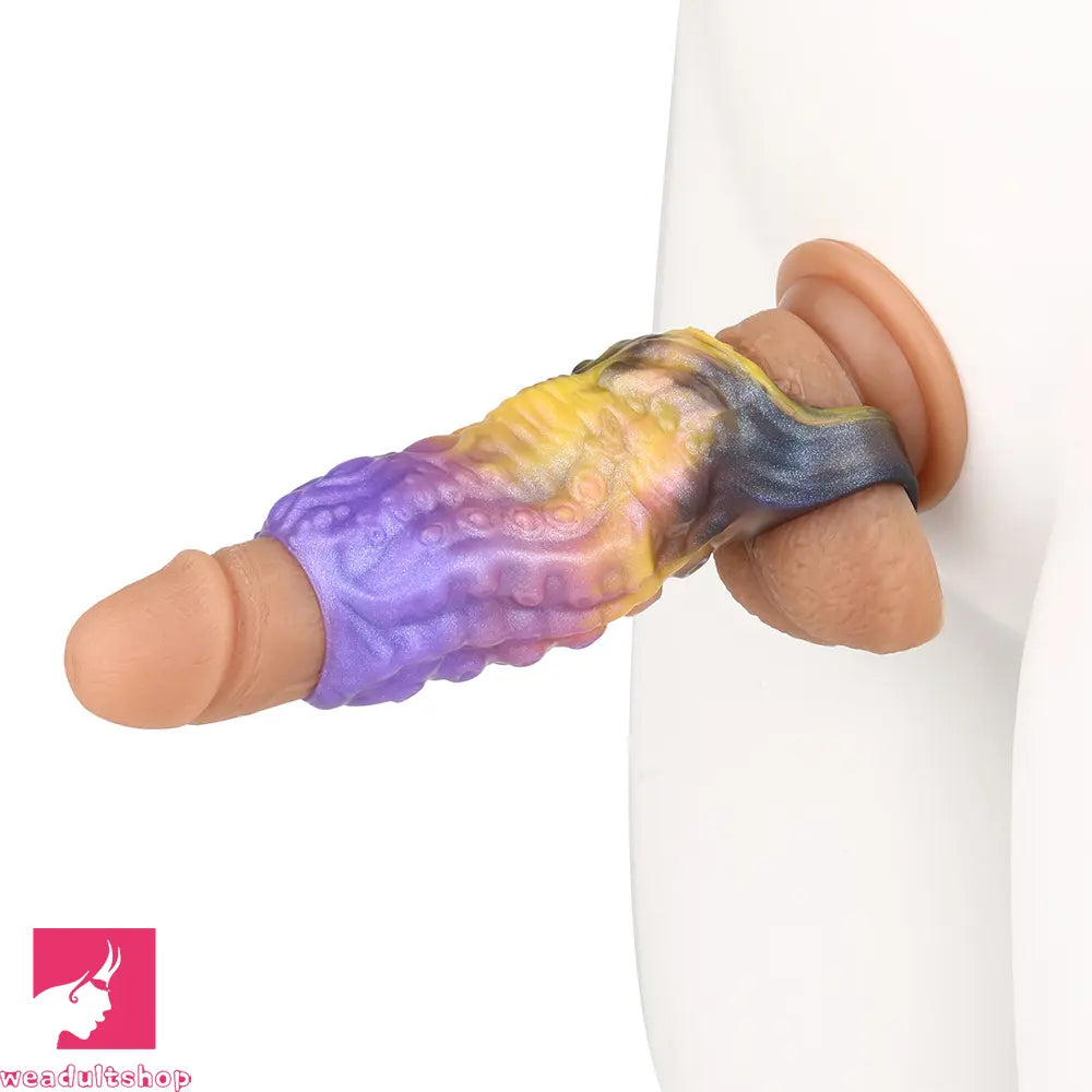4.92in Egyzos Tentacle Silicone Soft Dildo Sleeve Cock Extender Sex Toy