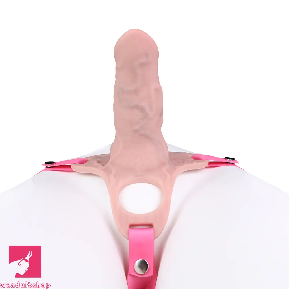 4.92in Silicone Animal Penis Cage Strap on Chastity Dildo Lock Cock Ring