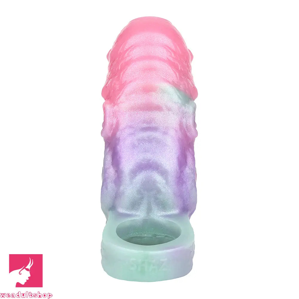 5.03in Velvet Pulse SHAZ-3019 Fantasy Hollow Dildo Sleeve Cock Extension