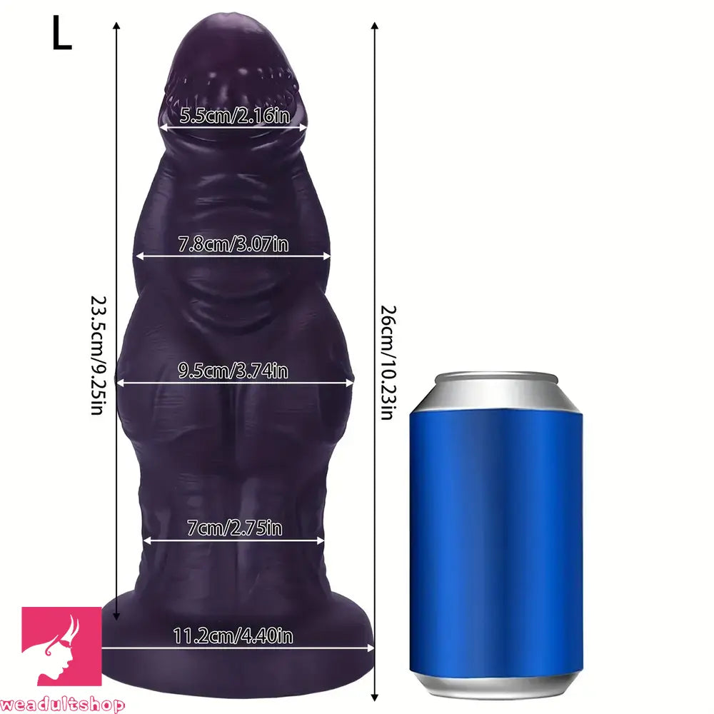 9.05in 9.44in 10.23in 11.61in 12.59in G-Spot Tentacle Knot Fantasy Soft Dildo