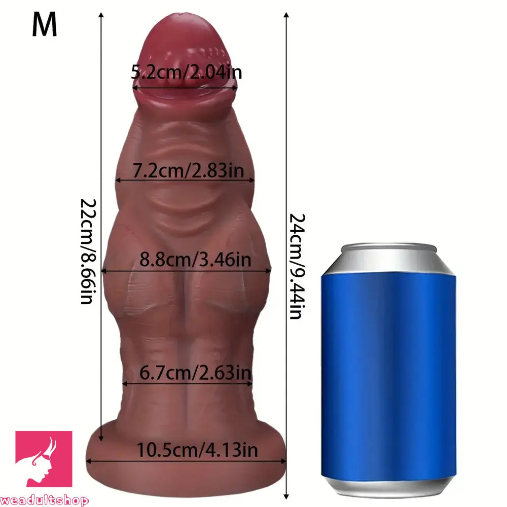 9.05in 9.44in 10.23in 11.61in 12.59in G-Spot Tentacle Knot Fantasy Soft Dildo