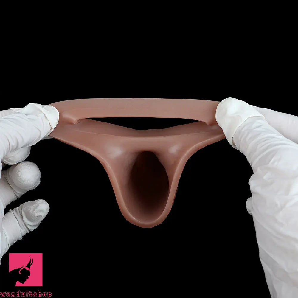 5.78in Realistic Feeling Silicone Soft Penis Sleeve Dildo For Enlargement Cock