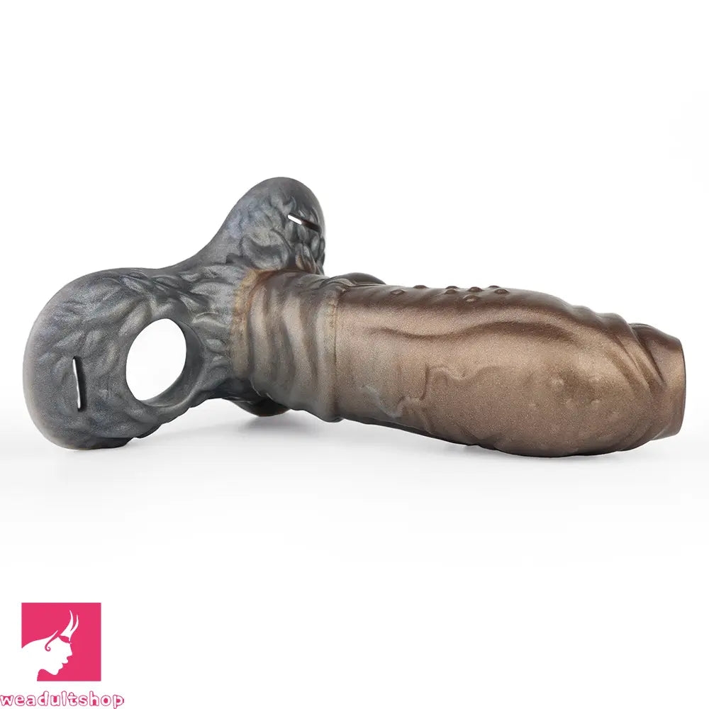 6.77in Tentacle Spiked Silicone Strap on Dildo Sleeve For Male Couples