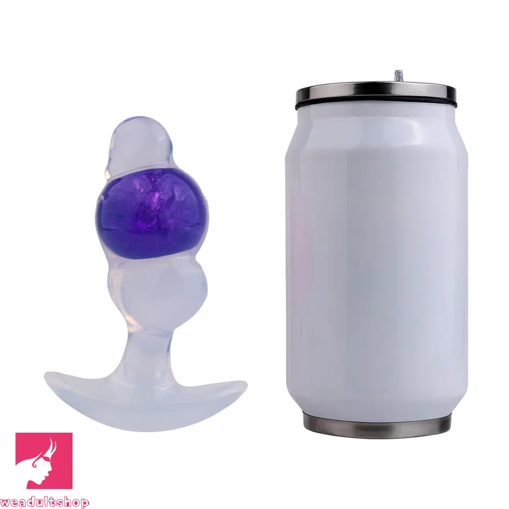 4.92in Silicone Anal Plug Dildo Realistic Design Masturbation Aid Toy