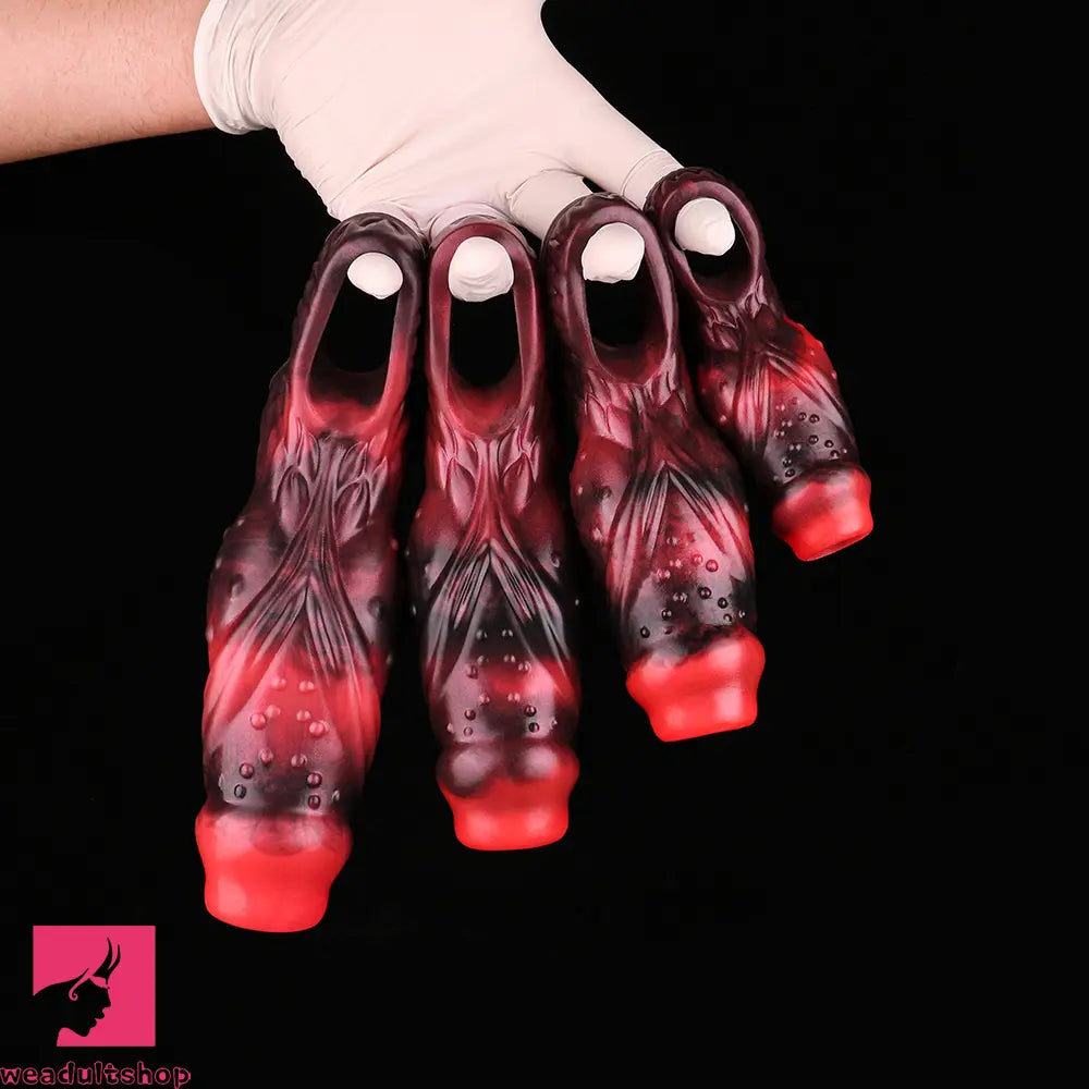 3.54in 4.72in 5.51in 6.69in Monster Scard Dildo Sleeve Cock Extender Toy