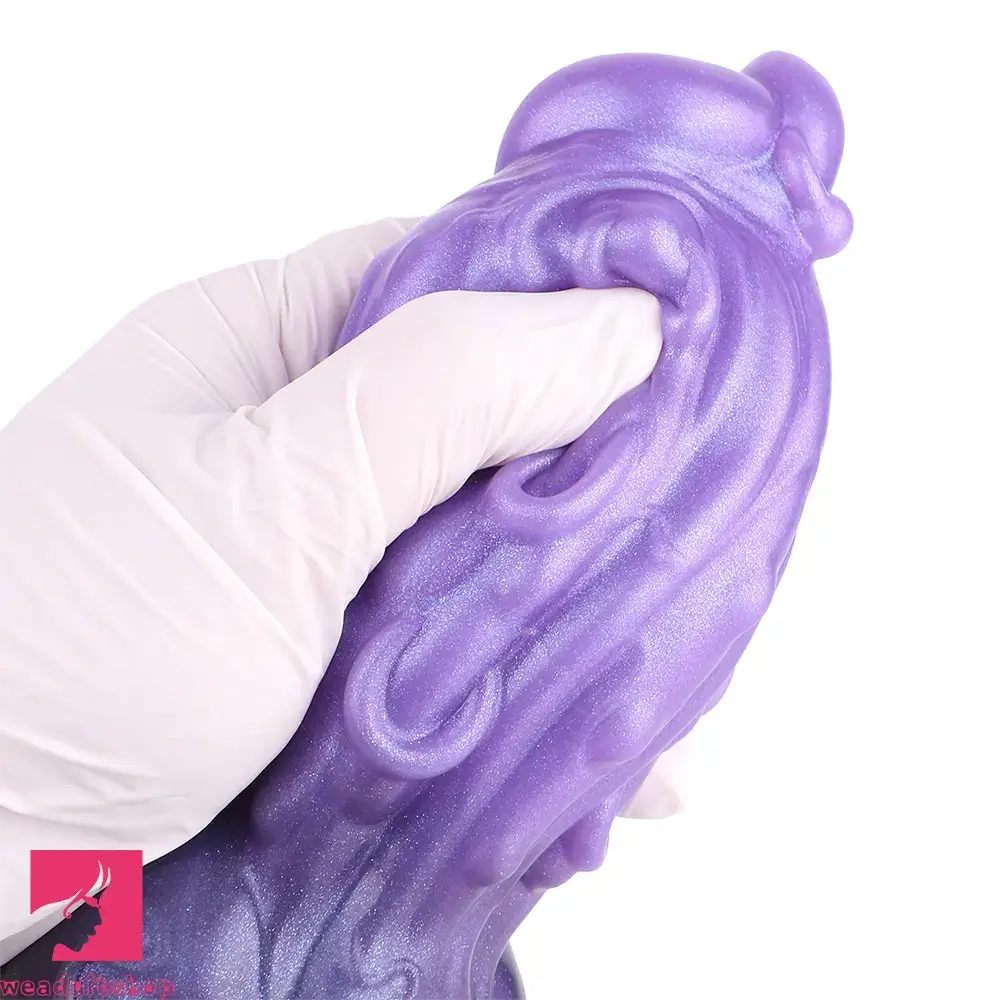 9.05in Tentacle Knot Silicone Dual Density Monster Dildo Anal Stimulator
