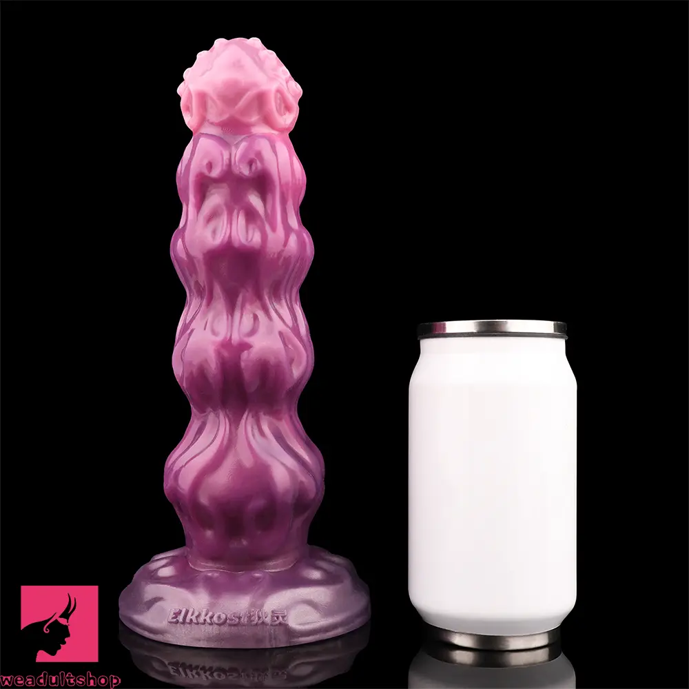 9.68in Inflatable Silicone Soft Big Fantasy Odd Dildo Penis Sex Simulator