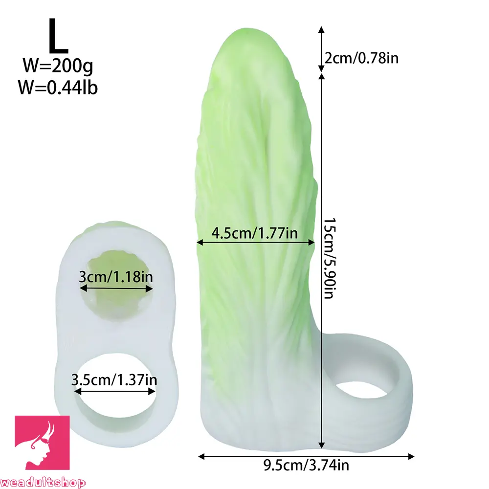 5.11in 5.51in 5.9in Thick Vegetable Cock Hollow Sleeve Cabbage Penis Sleeve