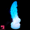 8.66in Luminous Soft Dragon Glowing Dildo Silicone Sex Toy For Prostate