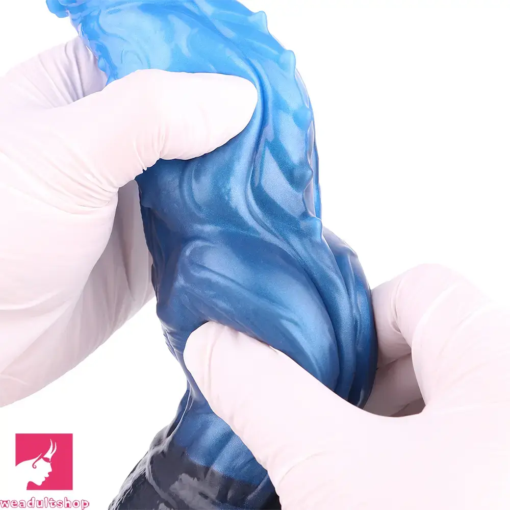 8.22in Dual Density Silicone Monster Knot Dildo Ultra Soft Penis Love Cock