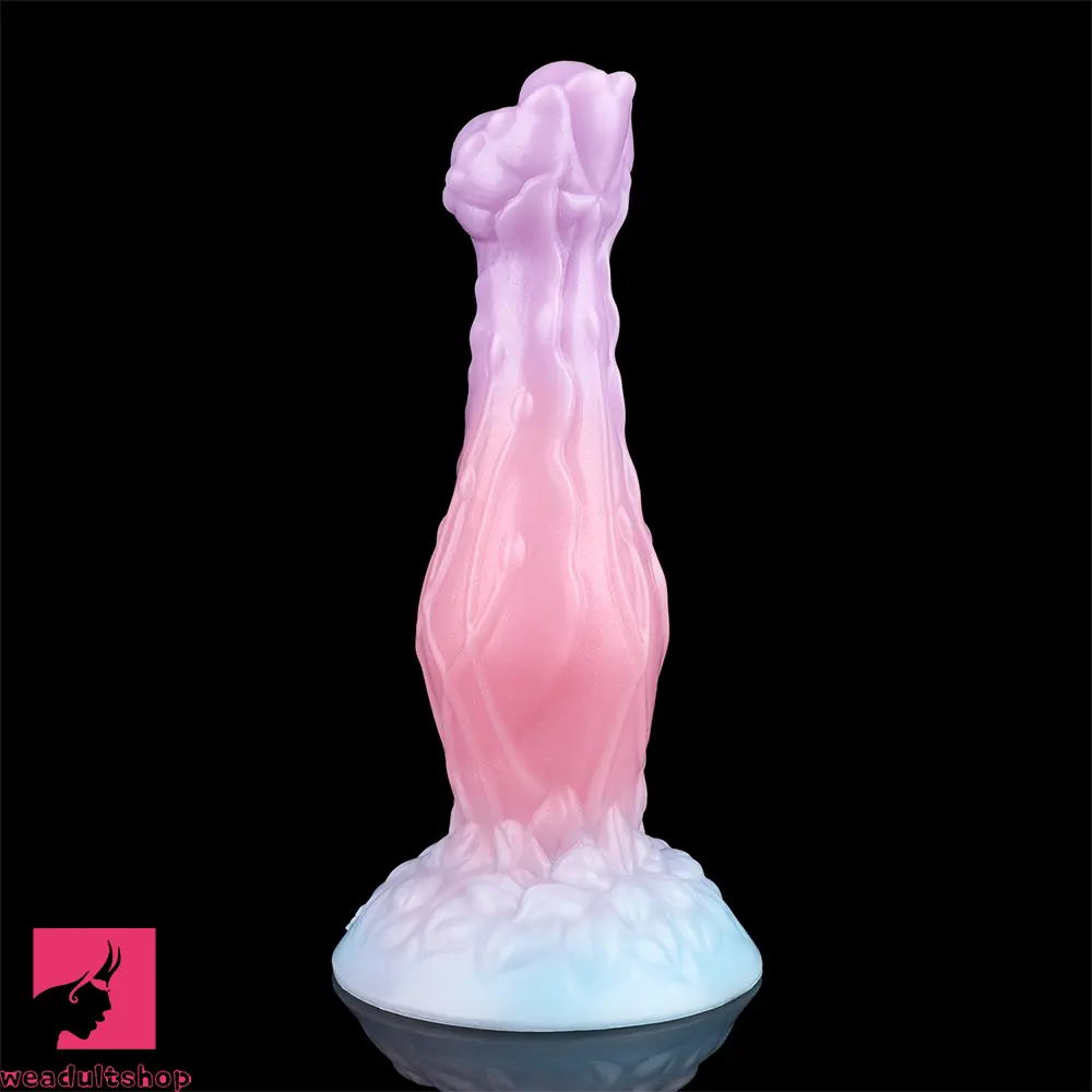 8.3in Inflatable Silicone Soft Fantasy Dildo Adult Toy For Gay Men Cock