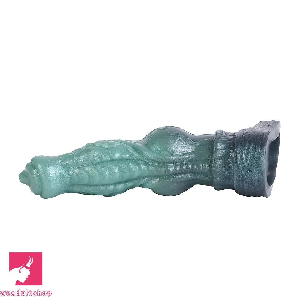 8.26in Moonbound Hound Silicone Hollow Cock Sleeve Dildo For Male Female