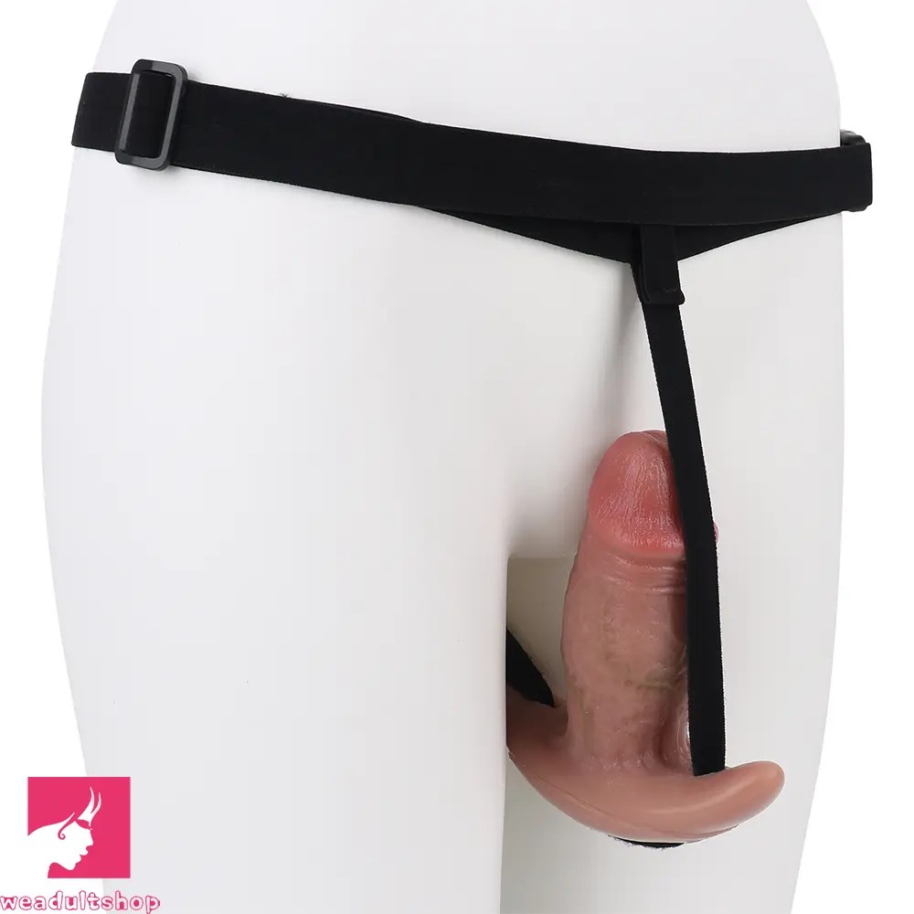 5.8in Hairy Penis 10 Frequency Vibration Role Sex Dildo Tail Butt Plug