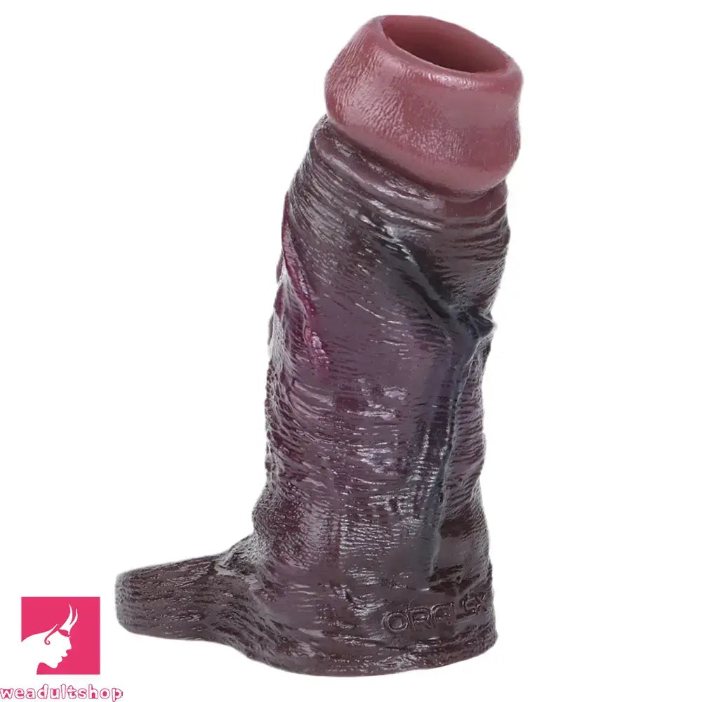 3.94in 4.61in 5.87in 6.5in Real Silicone Cock Sleeve Dildo Adult Cock Toy