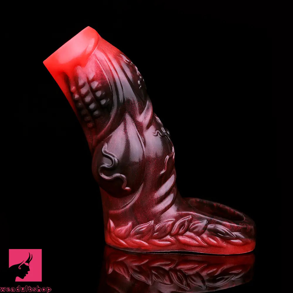 4.8in 5.59in 6.69in Dog Knot Animal Soft Dildo Sleeve Cock Extender Sex Toy