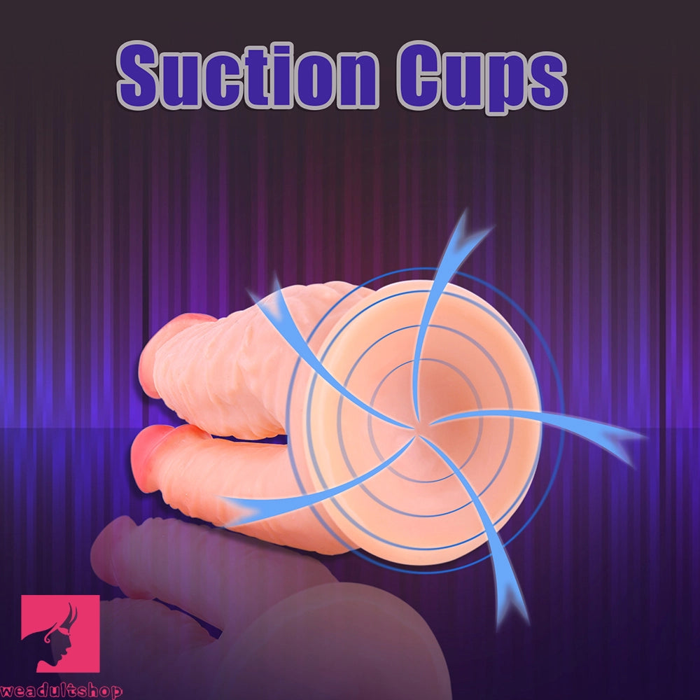 8in Realistic Double Sided Dildo Big PVC Lesbian Penis For Women Gay