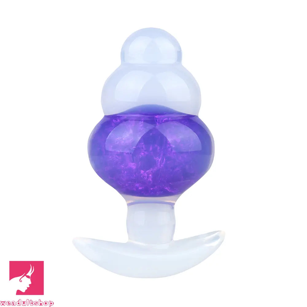 4.53in Luminous Silicone Anal Beads Dildo Anal Love Toy For Women Clit