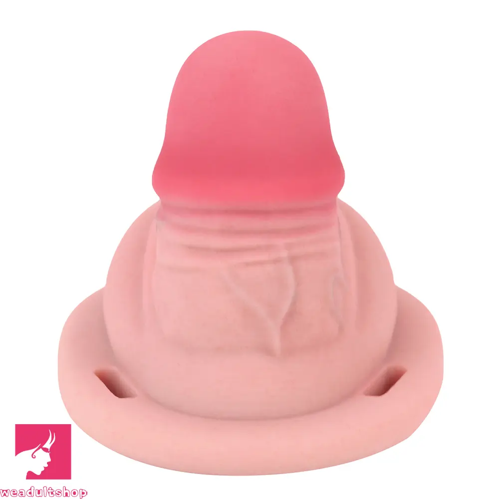 3.34in Real Hollow Chastity Cage Dildo Couple Sex Love Masturbator