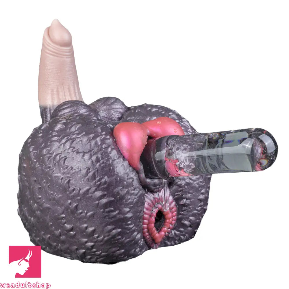 8.26in Dog Fantasy Silicone Dildo With Masturbator G-Spot Sensory Love