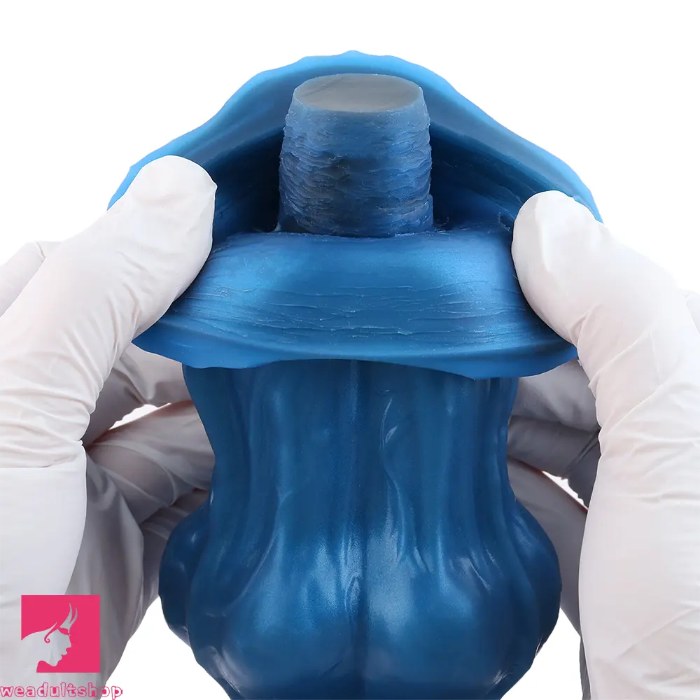 10.15in Double Layer Three Heads Silicone Knot Dildo For Women Pleasure