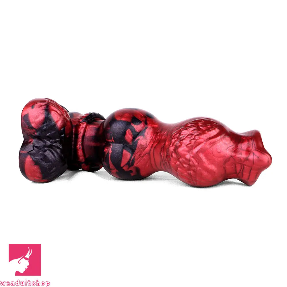 9.25in Knotted Dog Silicone Monster Creature Dildo Couple Foreplay Cock