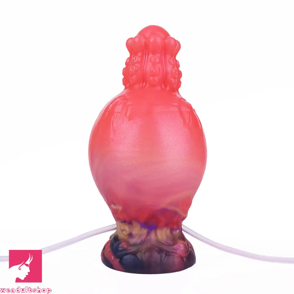 5.91in Fantasy Weird Silicone Soft Inflatable Spraying Water Dildo For Sex